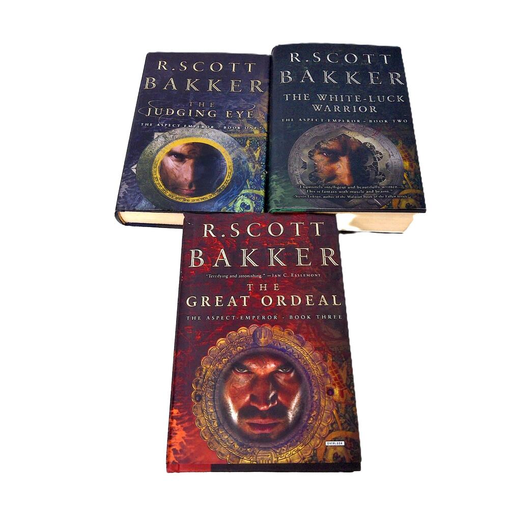 R. Scott Bakker Aspect Emperor 1st Edition Hardcovers 3 Books Set Overlook Press